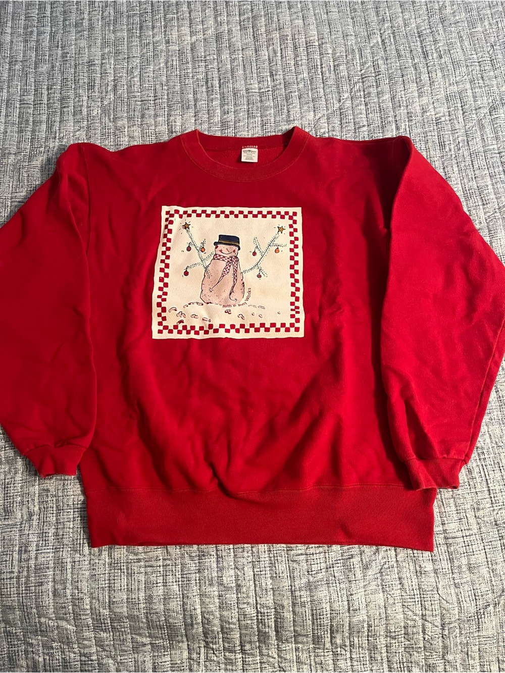 Vintage Bath & Body Works Women’s Snowman Sweatshirt